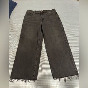 Madewell The Perfect Vintage Wide-Leg Cropped Jean, Size 31